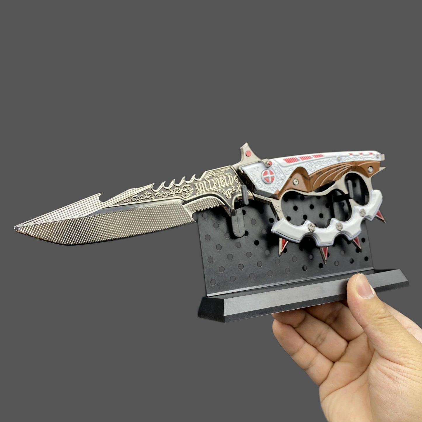 Delta Force Creed Knife Metal Blunt Blade Replica - Life Size Collectible Prop