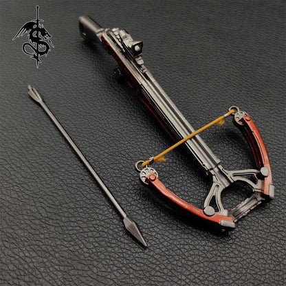 Metal Mini Crossbow Miniature No Attack Power Bow