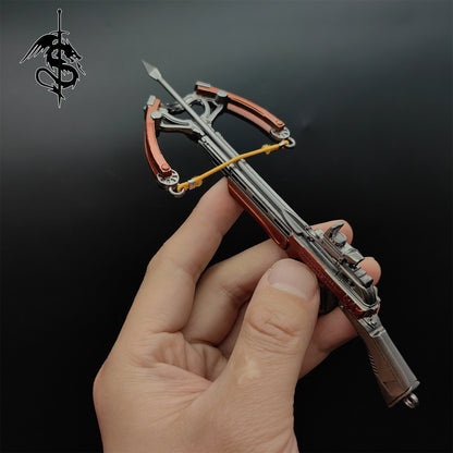 Metal Mini Crossbow Miniature No Attack Power Bow