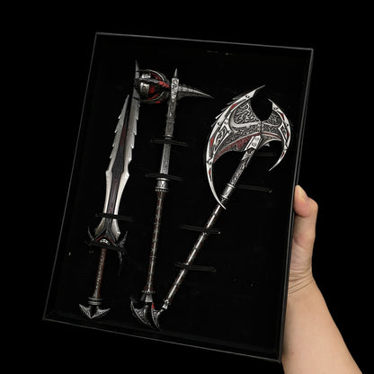 Daedric Steel Dragonbone Weapon Metal Replica Collection