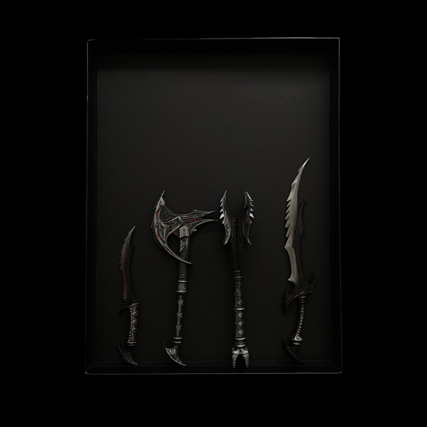 Daedric Steel Dragonbone Weapon Metal Replica Collection