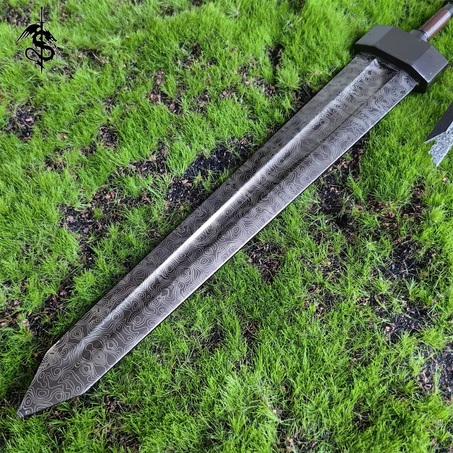 Game Peripheral Damascus Greatsword Small Metal Replica