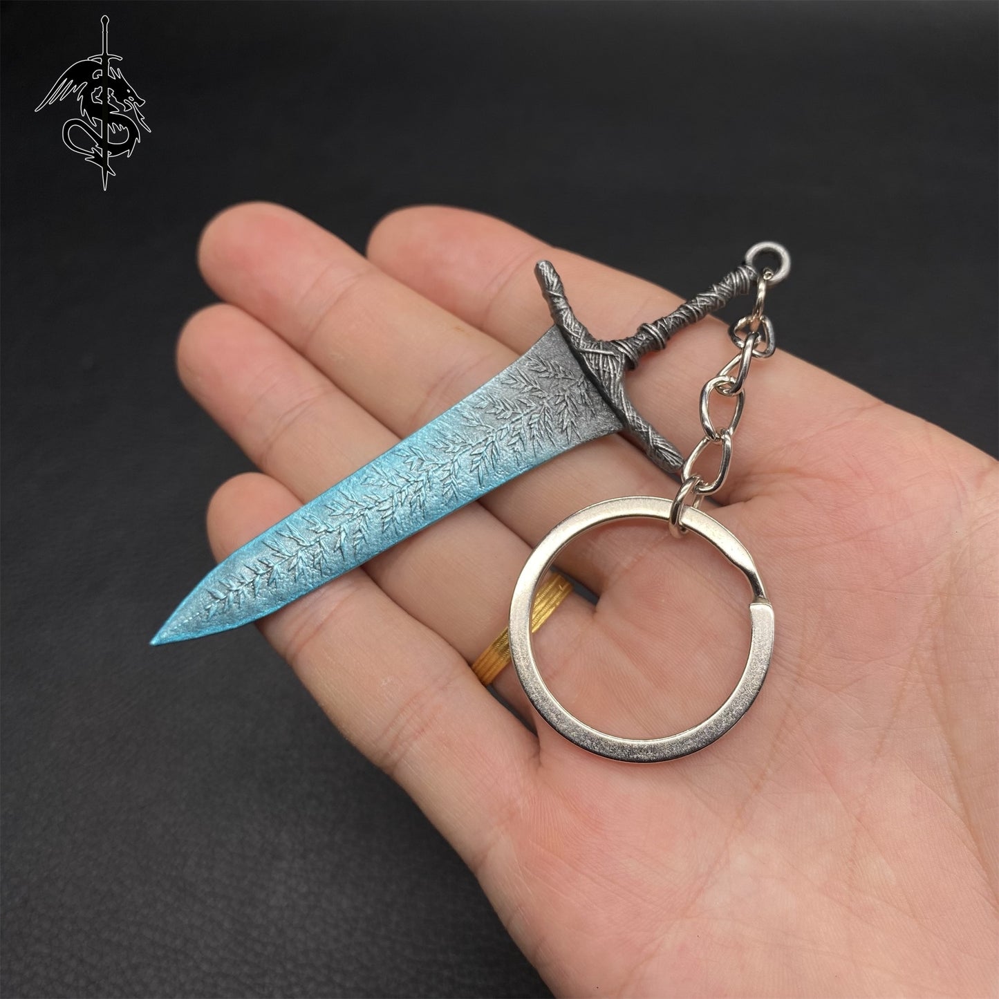 Dark Moonlight Greatsword Metal Keychain