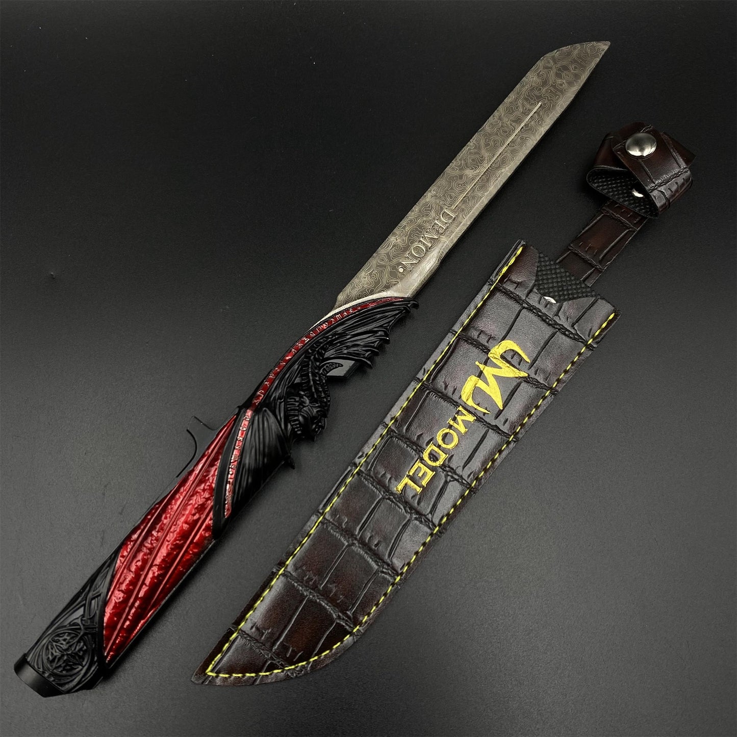 Delta Force Dark Star Angel & Demon Twin Knives Dull Blade Metal Replica 28CM/11"