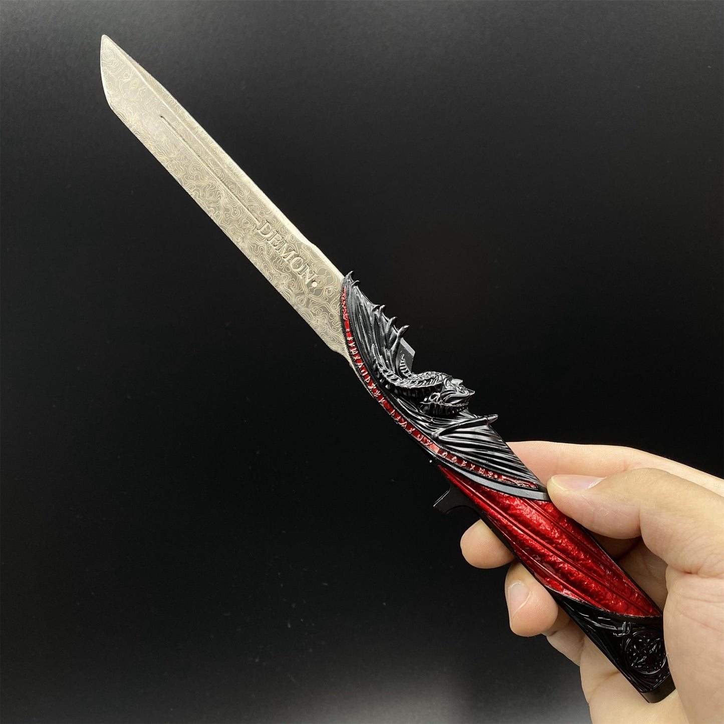 Delta Force Dark Star Angel & Demon Twin Knives Dull Blade Metal Replica 28CM/11"