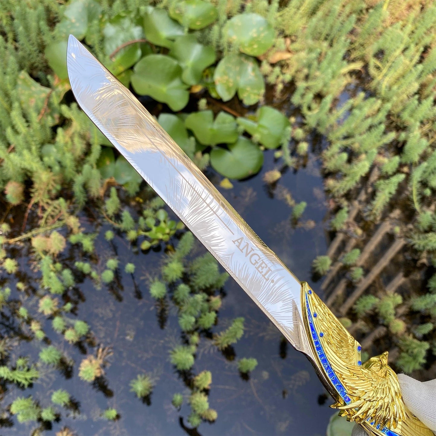 Delta Force Dark Star Metal Replica Dull Blade 40CM/15.8"  Prop For Game Collection