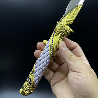 Metal Delta Force Dark Star Angel & Demon Twin Knives Blunt Blade Replica 35CM/13.8"