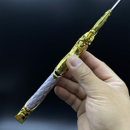 Metal Delta Force Dark Star Angel & Demon Twin Knives Blunt Blade Replica 35CM/13.8"