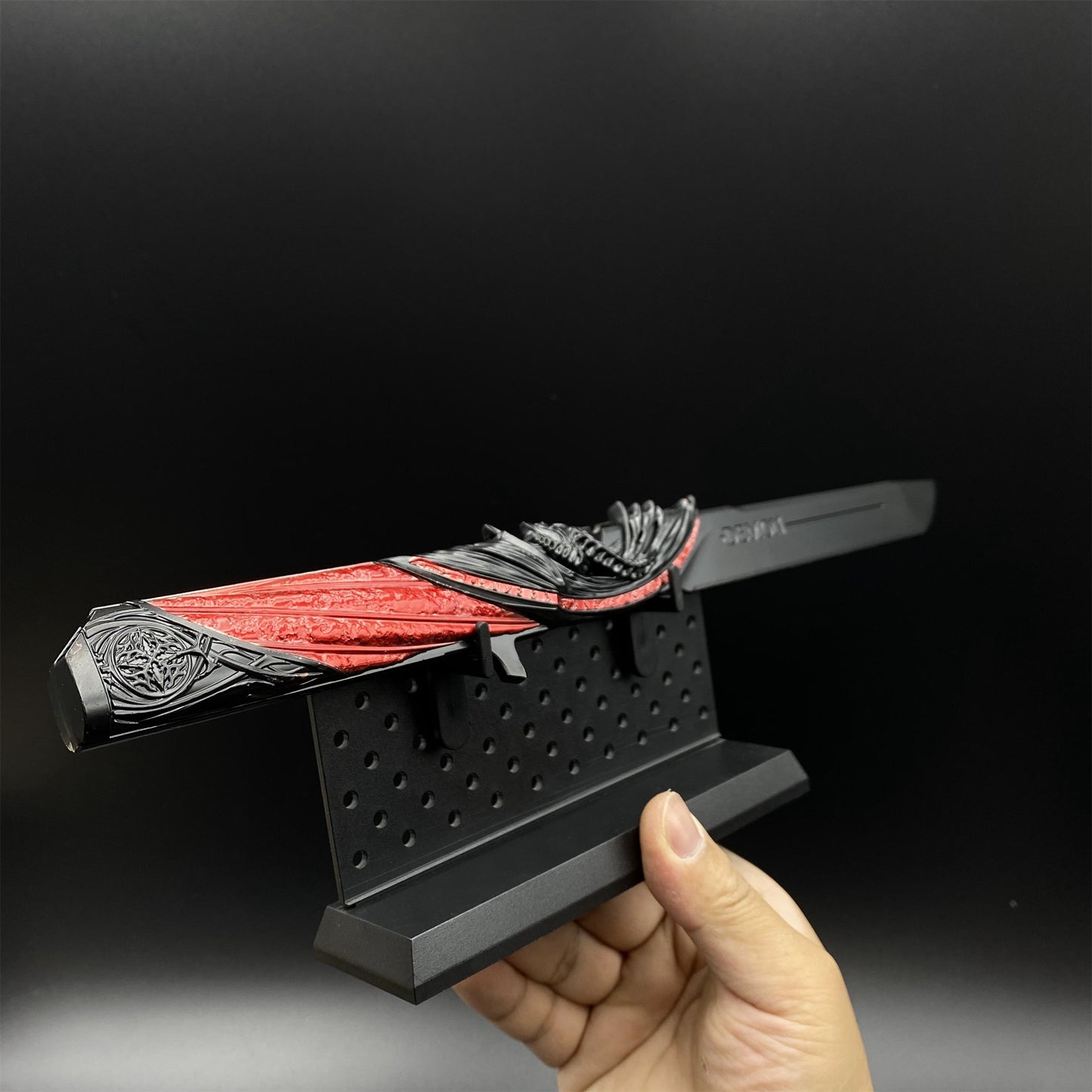 Metal Delta Force Dark Star Angel & Demon Twin Knives Blunt Blade Replica 35CM/13.8"