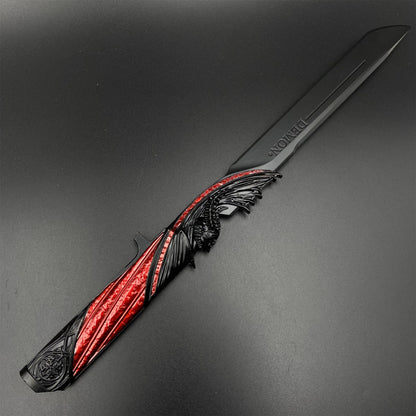 Metal Delta Force Dark Star Angel & Demon Twin Knives Blunt Blade Replica 35CM/13.8"