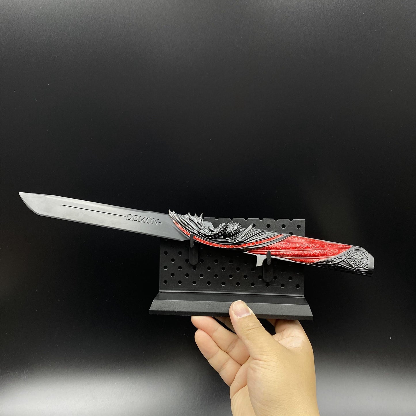Metal Delta Force Dark Star Angel & Demon Twin Knives Blunt Blade Replica 35CM/13.8"