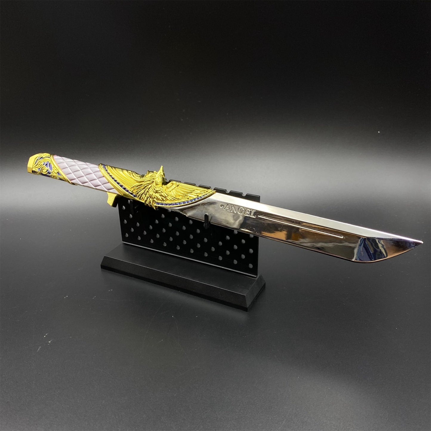 Metal Delta Force Dark Star Angel & Demon Twin Knives Blunt Blade Replica 35CM/13.8"