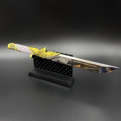 Metal Delta Force Dark Star Angel & Demon Twin Knives Blunt Blade Replica 35CM/13.8"