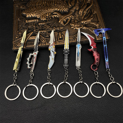 Metal Delta Force Melee Weapon Keychain