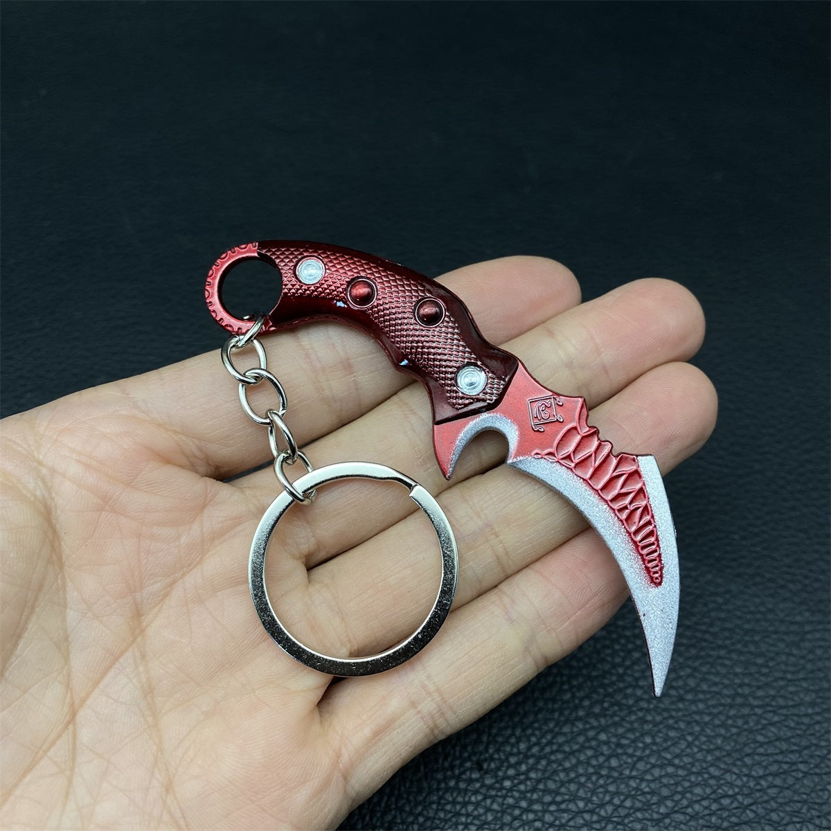 Metal Delta Force Melee Weapon Keychain