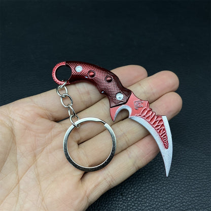 Metal Delta Force Melee Weapon Keychain