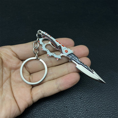 Metal Delta Force Melee Weapon Keychain
