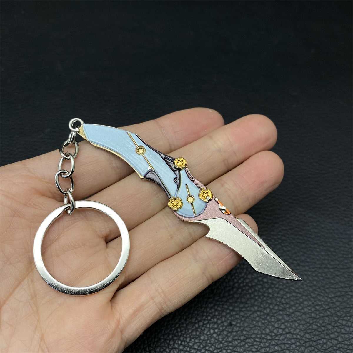 Metal Delta Force Melee Weapon Keychain