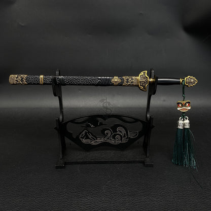 Ancient Zhong Kui's Demon-slaying Sword Metal Mini Replica