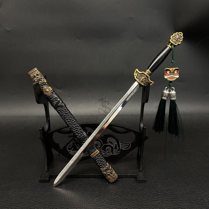Ancient Zhong Kui's Demon-slaying Sword Metal Mini Replica