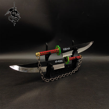 Metal Tiny Demon Killer Katanas Nichirin Swords