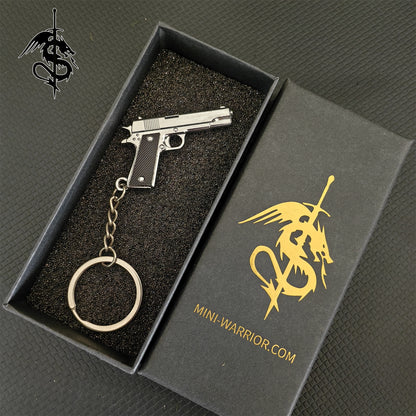 Mini Desert Eagle Keychain Metal M1911 Keychain