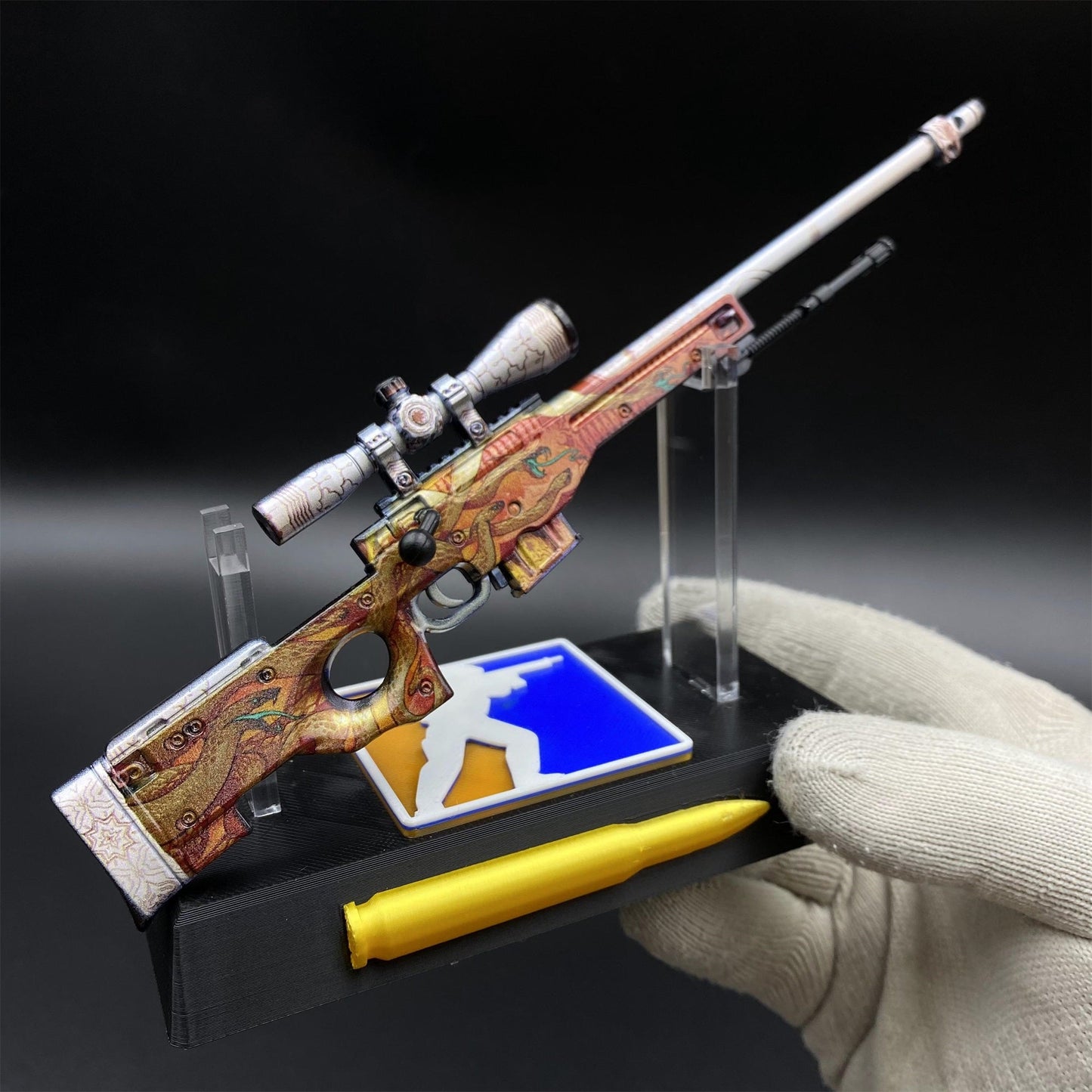 Hot Game CS2 Desert Hydra AWP Metal Replica Game Prop Collectible