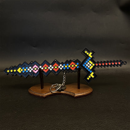 Minecraft Diamond Sword Metal Miniature