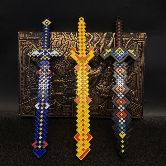 Minecraft Diamond Sword Metal Miniature