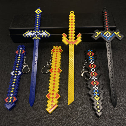 Minecraft Diamond Sword Metal Miniature