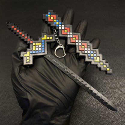 Minecraft Diamond Sword Metal Miniature