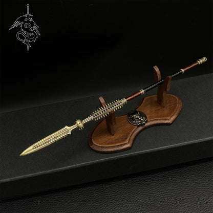 Oak Wood 1-layer Weapons Stand Miniature Display Holder