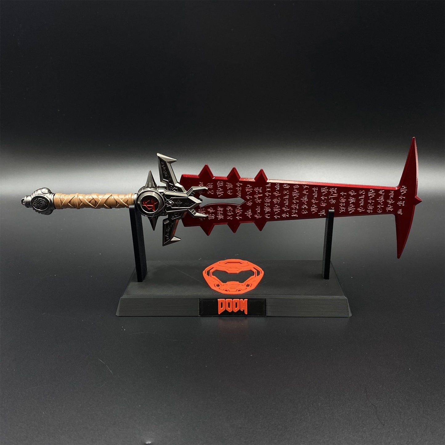 Metal Crucible Sword Miniature 30CM/11.8" - Dull Blade Game Collectibles