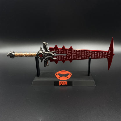 Metal Crucible Sword Miniature 30CM/11.8" - Dull Blade Game Collectibles