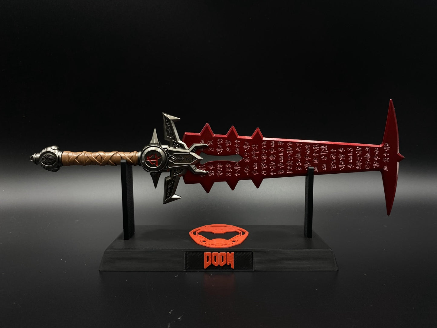 Metal Crucible Sword Miniature 30CM/11.8" - Dull Blade Game Collectibles