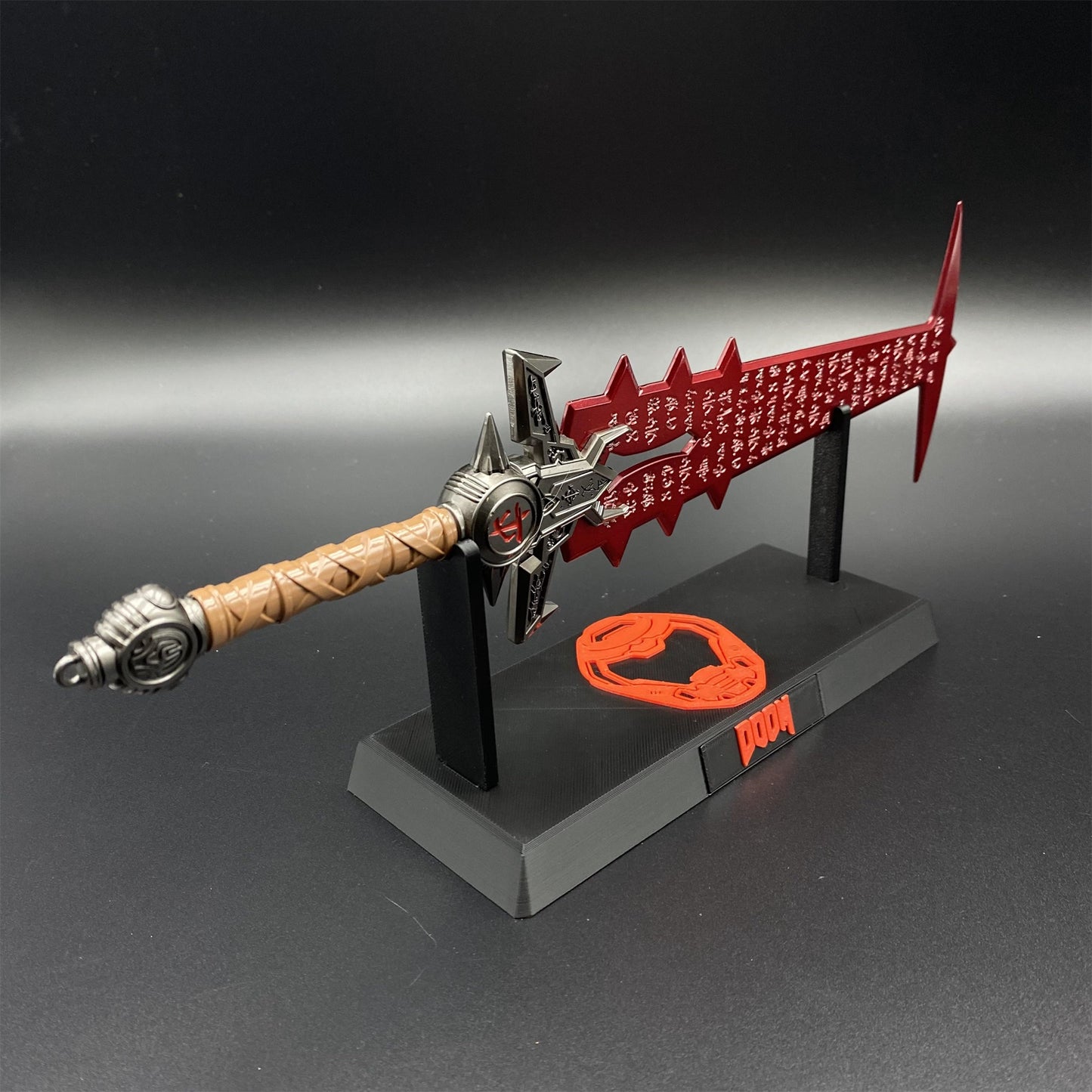 Metal Crucible Sword Miniature 30CM/11.8" - Dull Blade Game Collectibles