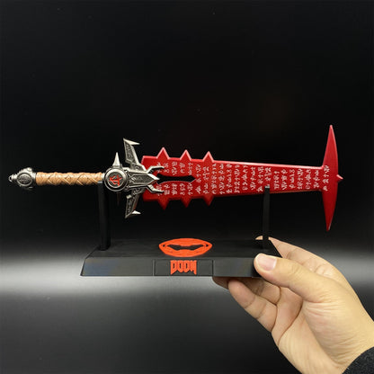 Metal Crucible Sword Miniature 30CM/11.8" - Dull Blade Game Collectibles