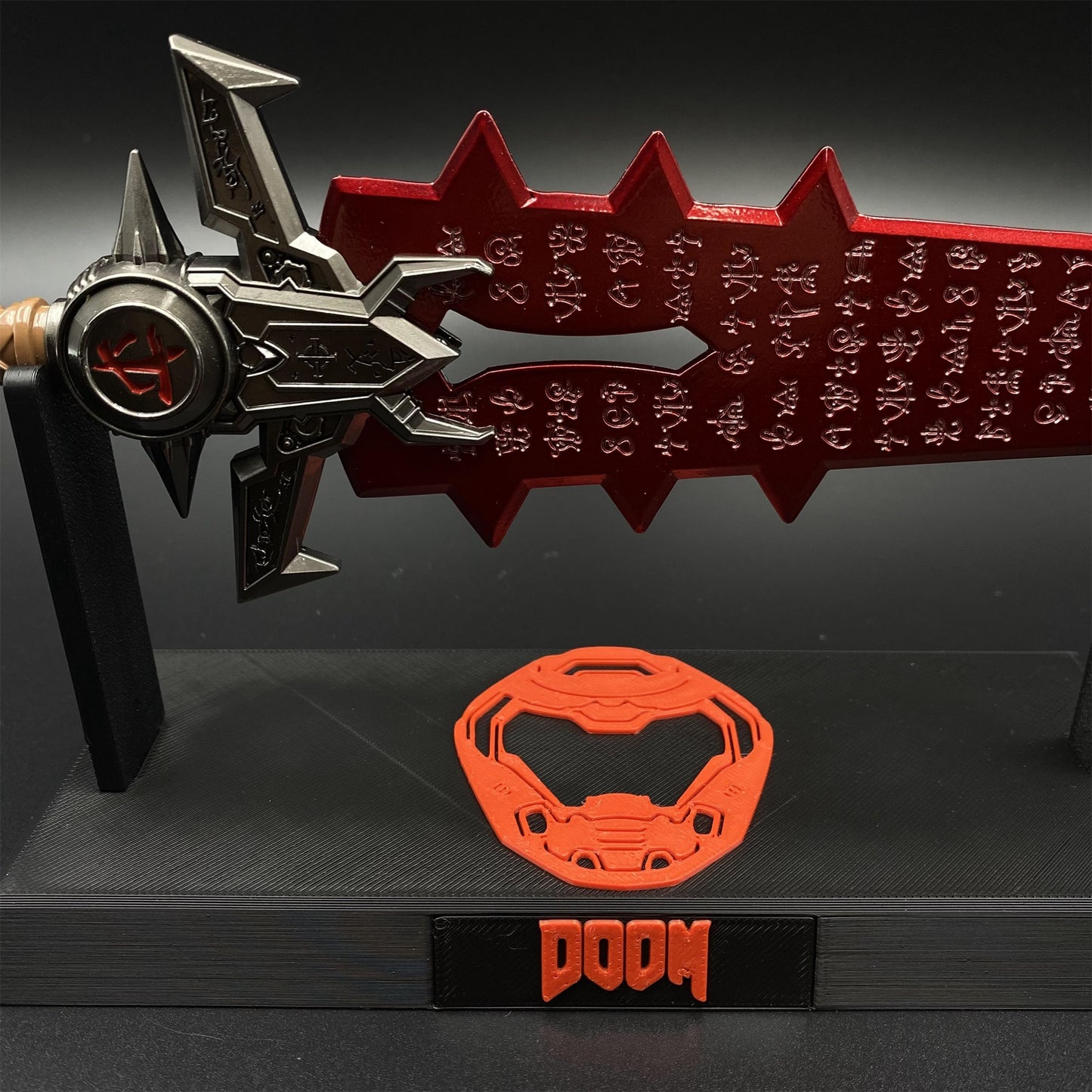 Metal Crucible Sword Miniature 30CM/11.8" - Dull Blade Game Collectibles