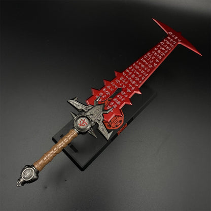 Metal Crucible Sword Miniature 30CM/11.8" - Dull Blade Game Collectibles