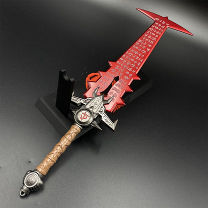 Metal Crucible Sword Miniature 30CM/11.8" - Dull Blade Game Collectibles