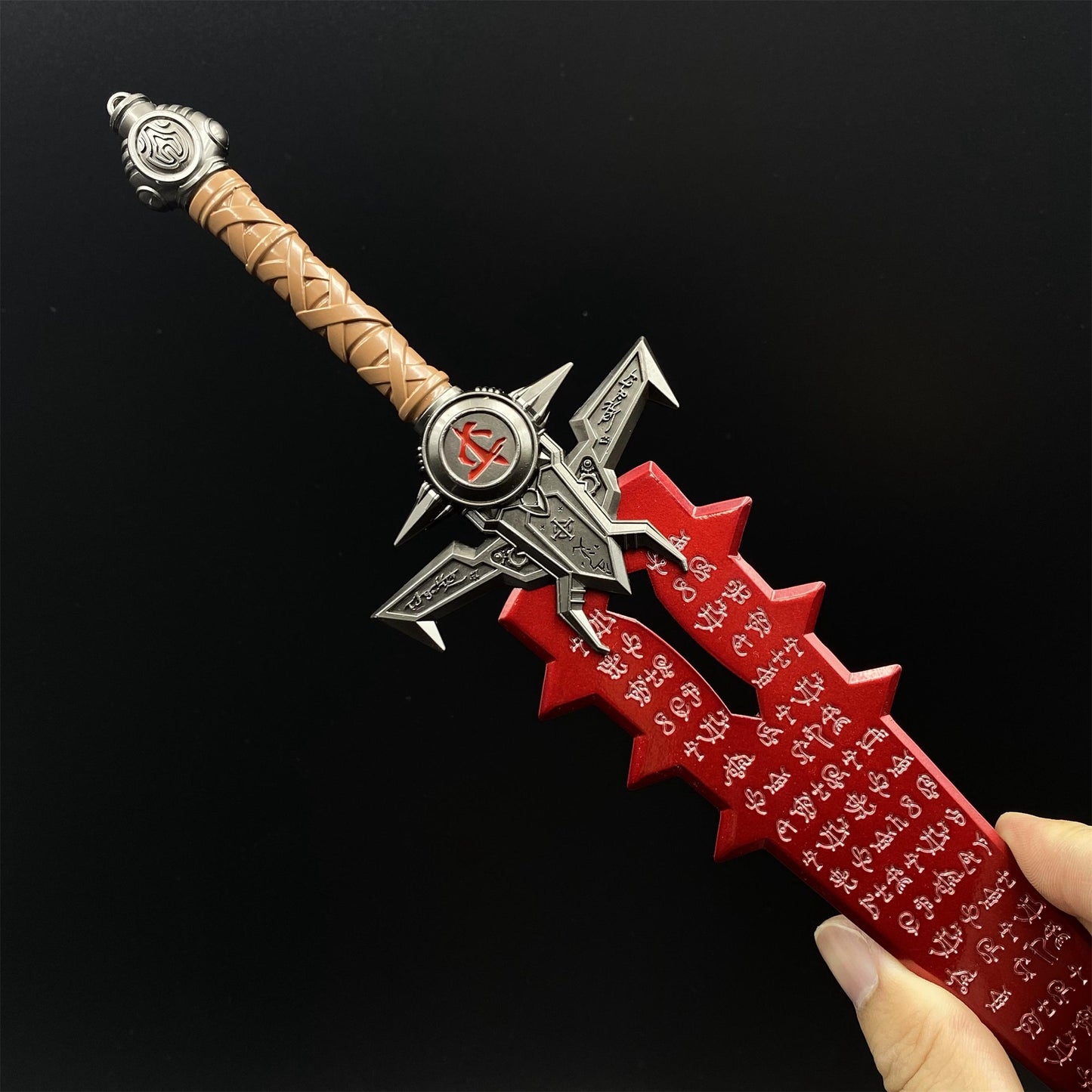 Metal Crucible Sword Miniature 30CM/11.8" - Dull Blade Game Collectibles