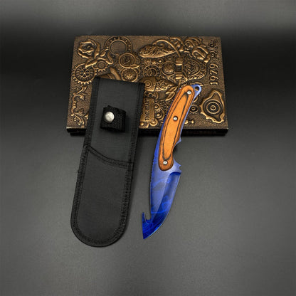 CS2 Doppler Phase 3 Gut Knife Outdoor Camping Knife 420 Steel For Collection