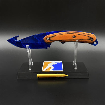 CS2 Doppler Phase 3 Gut Knife Outdoor Camping Knife 420 Steel For Collection