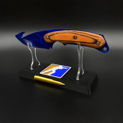 CS2 Doppler Phase 3 Gut Knife Outdoor Camping Knife 420 Steel For Collection
