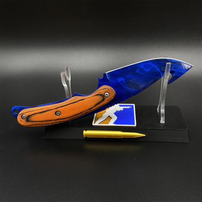 CS2 Doppler Phase 3 Gut Knife Outdoor Camping Knife 420 Steel For Collection