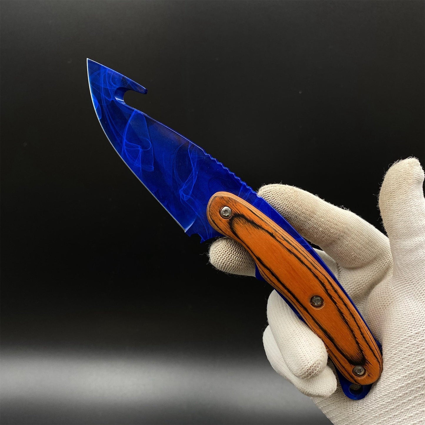CS2 Doppler Phase 3 Gut Knife Outdoor Camping Knife 420 Steel For Collection
