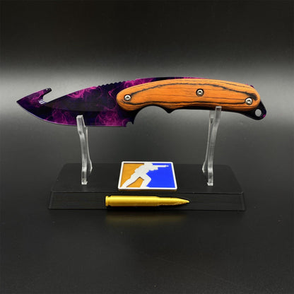 Outdoor CS Doppler Gut Knife 420 Steel Camping Knife