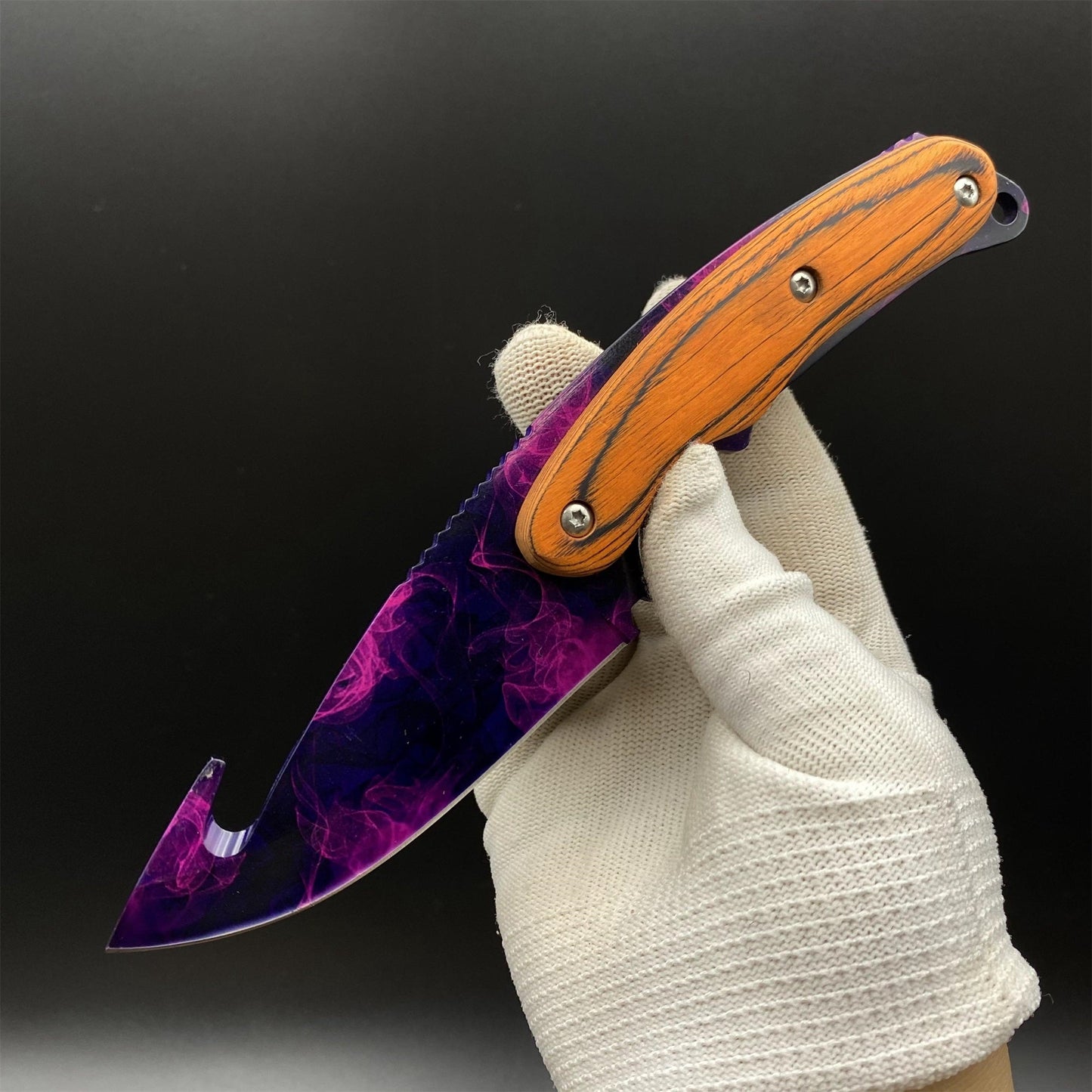 Outdoor CS Doppler Gut Knife 420 Steel Camping Knife