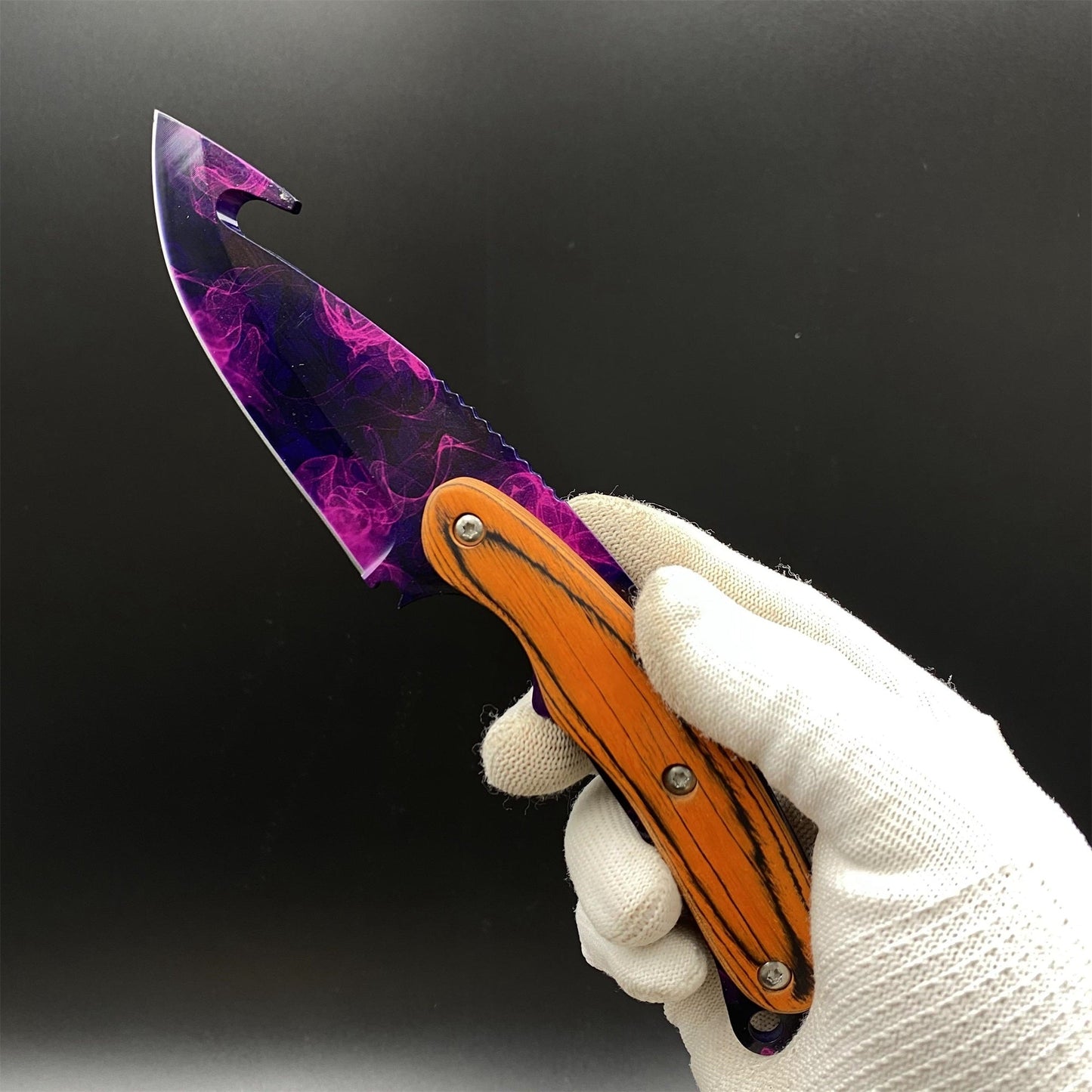 Outdoor CS Doppler Gut Knife 420 Steel Camping Knife
