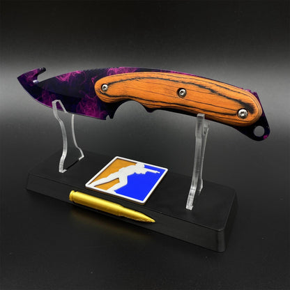 Outdoor CS Doppler Gut Knife 420 Steel Camping Knife